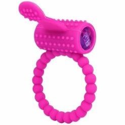 Promo 🔔 Bondara Rub And Tug Purple Silicone Vibrating Cock Ring ⌛