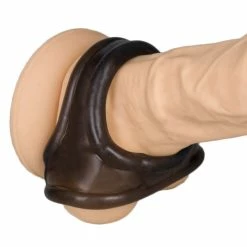 Hot Sale 🛒 Bondara Translucent Black Cock Ring & Ball Strap 😉