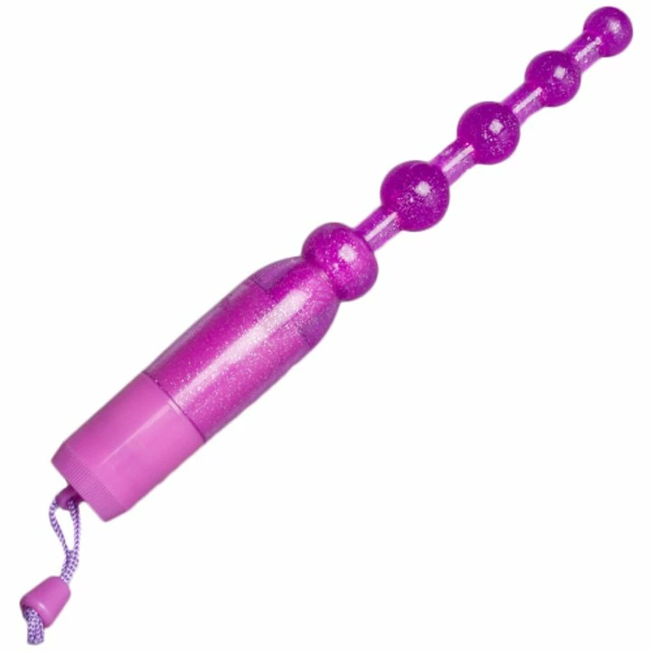 Budget ๐งจ Bondara Purple Glitter Vibrating Anal Beads ๐ 1 Budget ๐งจ Bondara Purple Glitter Vibrating Anal Beads ๐