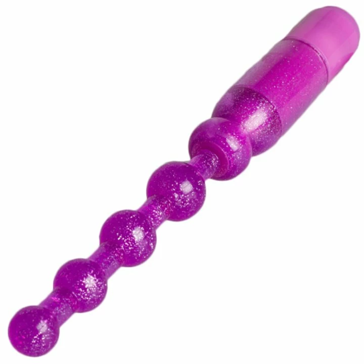 Budget ๐งจ Bondara Purple Glitter Vibrating Anal Beads ๐ 2 Budget ๐งจ Bondara Purple Glitter Vibrating Anal Beads ๐ - Image 2