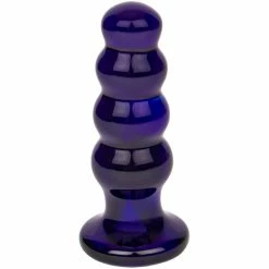 Top 10 😉 Glacier Glass Purple Bubble 10 Function Butt Plug - 4.5 Inch 👍