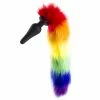 Promo 👏 Kinky Tails Silicone Rainbow Tail Butt Plug ? 4.5 Inch 👍