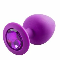 Best Pirce 👍 Bondara&Sex Bejewelled Purple Silicone Butt Plug ? 2.5, 3 Or 3.5 Inch ❤️