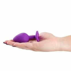 Best Pirce 👍 Bondara&Sex Bejewelled Purple Silicone Butt Plug ? 2.5, 3 Or 3.5 Inch ❤️ -Male sex toys Sale unnamed file 452