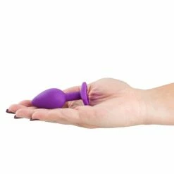 Best Pirce 👍 Bondara&Sex Bejewelled Purple Silicone Butt Plug ? 2.5, 3 Or 3.5 Inch ❤️ -Male sex toys Sale unnamed file 453