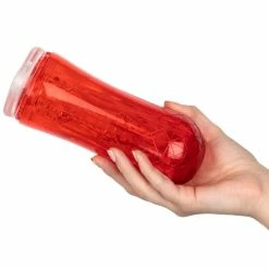 Deals 🎁 Bondara Red Rocket Clear Neutral Cup Masturbator - 7 Inch 🎉 -Male sex toys Sale unnamed file 777