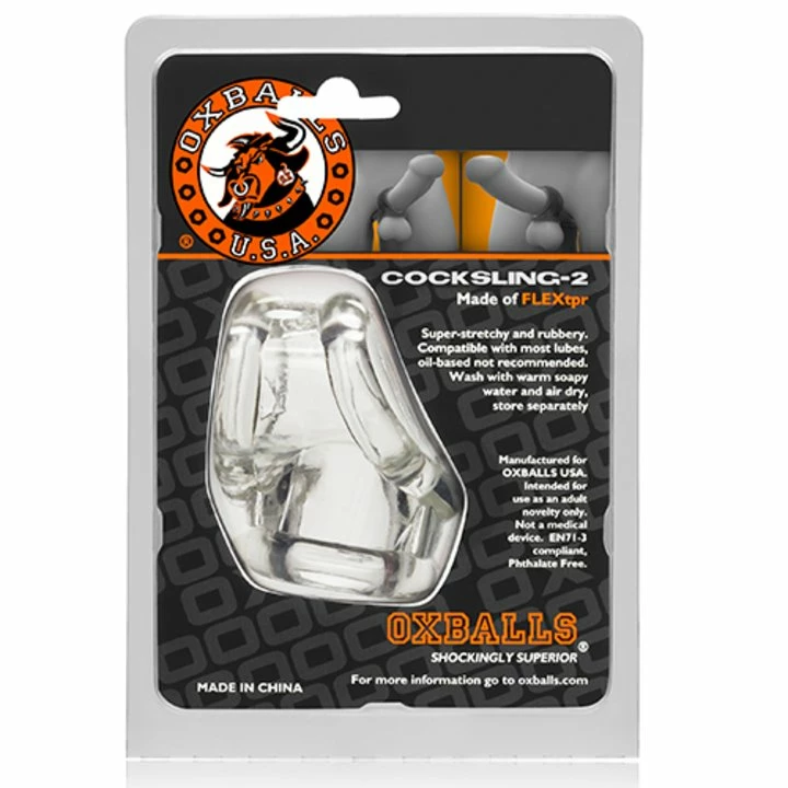 Deals π Oxballs Cocksling-2 Clear Cock Ring & Ball Stretcher ? 28mm π 4 Deals π Oxballs Cocksling-2 Clear Cock Ring & Ball Stretcher ? 28mm π - Image 4