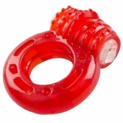 Promo 🎉 Bondara&Sex Bold Basics Red Vibrating Cock Ring 🔔