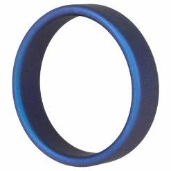 Flash Sale ✨ Bondara Supernova Metallic Blue Silicone Cock Ring 👏